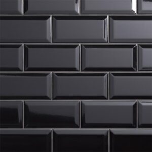 Bevelled Black 10x20