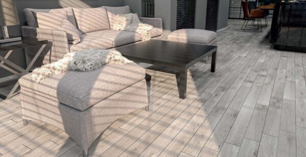 VINTAGE GRIS 10X60 WOOD EFFECT PORCELAIN